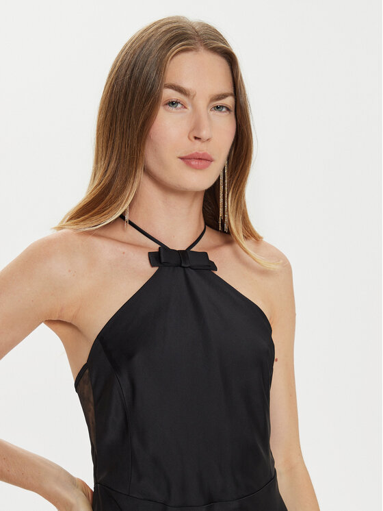 TWINSET TWINSET Estélyi ruha 242TT2050 Fekete Slim Fit