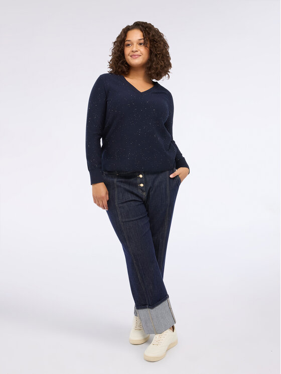 Fiorella Rubino Fiorella Rubino Sweter M785L008184N034 Niebieski Regular Fit
