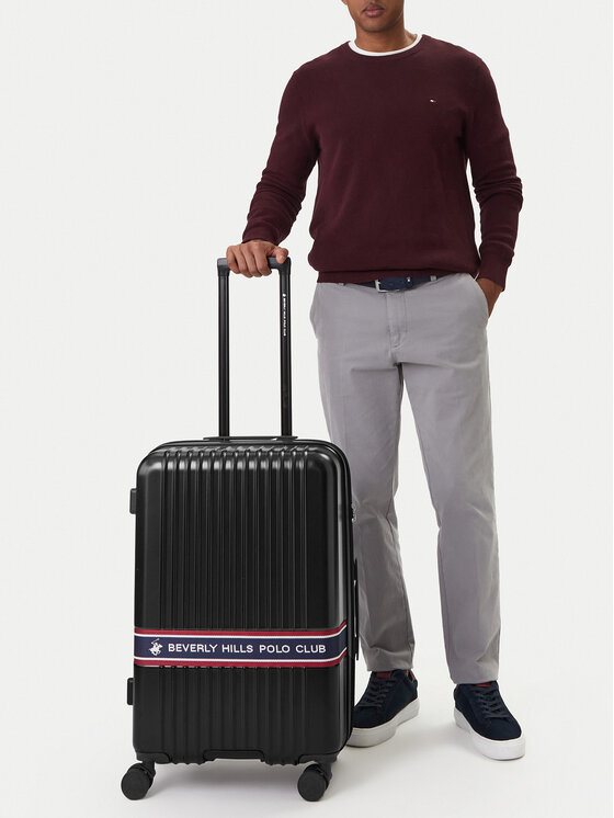 Beverly Hills Polo Club Beverly Hills Polo Club Среден куфар CEO-BHPC-M-005-08-BLACK Черен