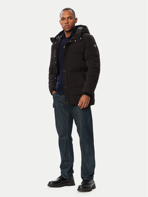 Guess Guess Зимно яке M6BL45 W4157 Черен Regular Fit
