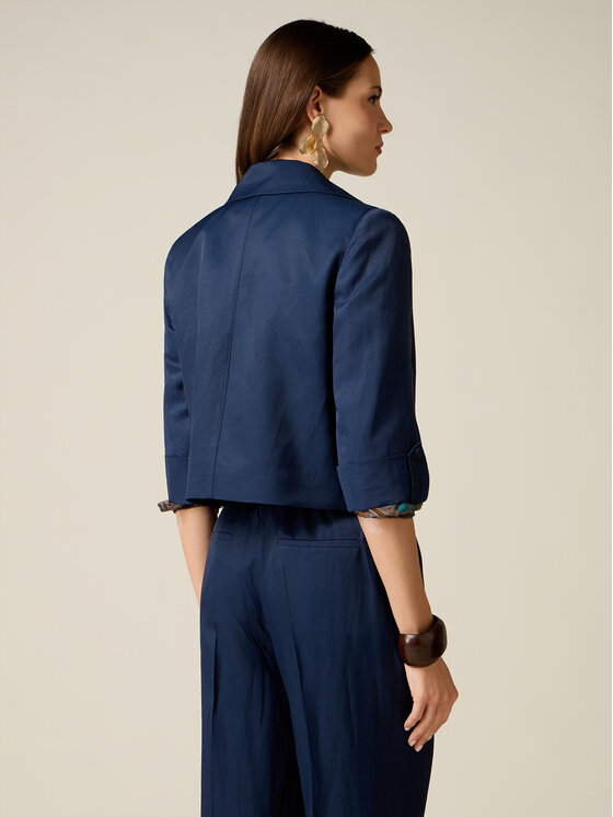 Oltre Oltre Giacca da abito R01SR002649N034 Blu Boxy Fit