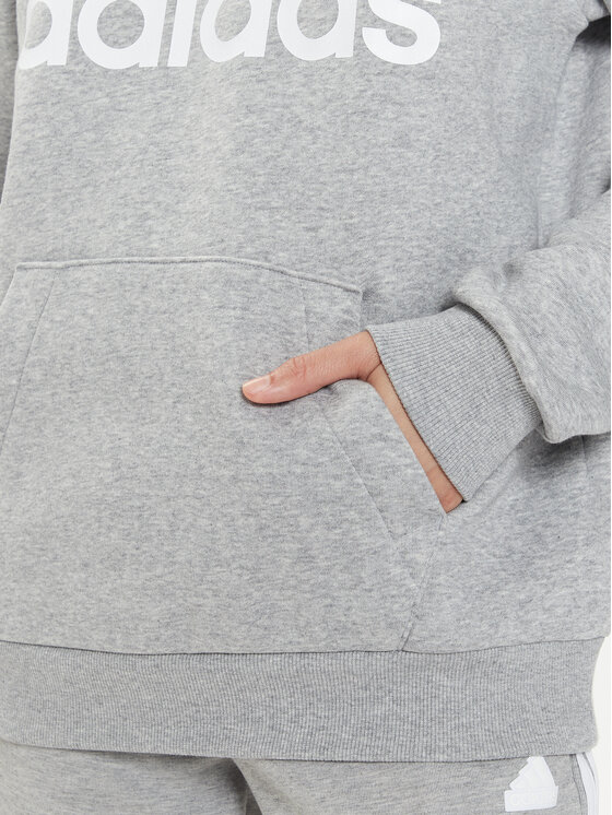 adidas adidas Bluza Essentials Logo IM0215 Szary Loose Fit