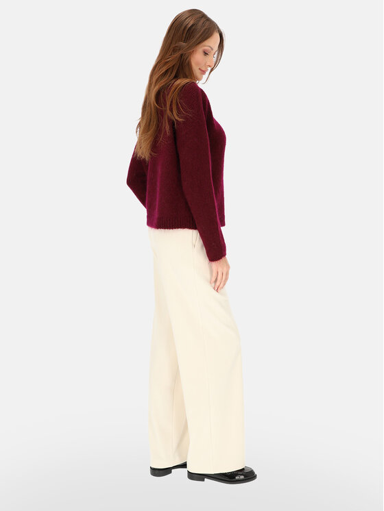 L’AF L’AF Sweter Nelli Bordowy Regular Fit