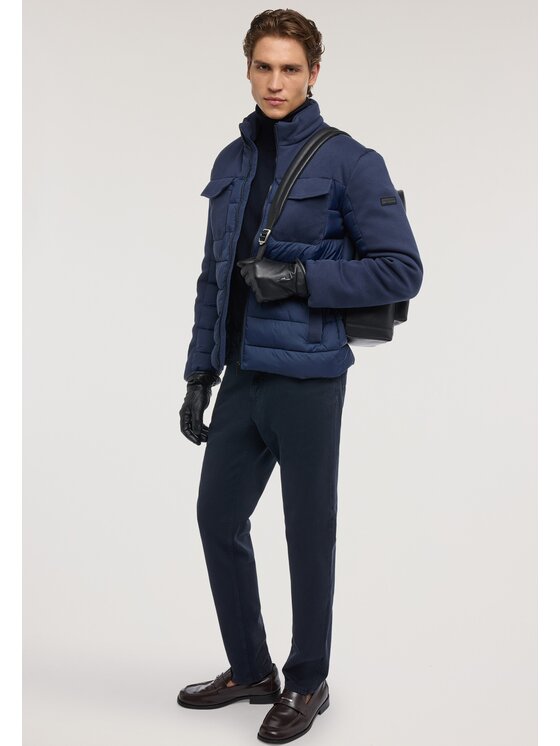 Trussardi Trussardi Kurtka puchowa F026M000056N0B9 Niebieski Regular Fit