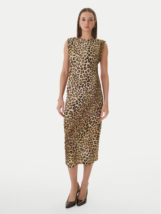 LOLA CASADEMUNT LOLA CASADEMUNT Повсякденна сукня LS2616152 Коричневий Regular Fit