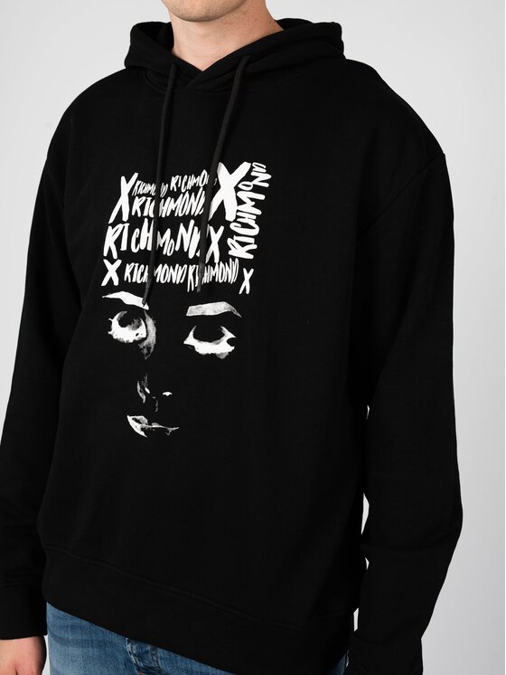 John Richmond John Richmond Mikina UMA24140FE Černá Regular Fit