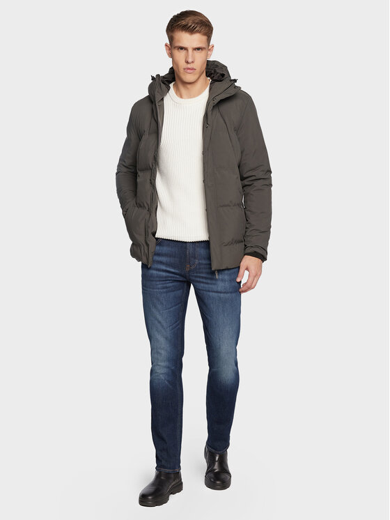 4F 4F Kurtka zimowa H4Z22-KUMP007 Zielony Regular Fit