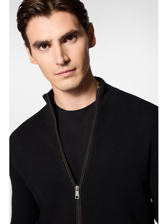Próchnik Próchnik Kardigan PM11 SW073224000044 Czarny Regular Fit
