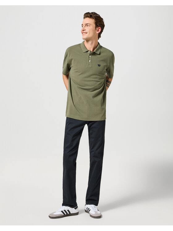 Wrangler Wrangler Jeansy Greensboro Black Czarny Slim Fit