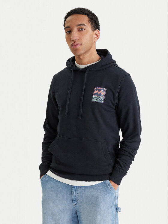 Billabong Billabong Džemperis ar kapuci Stamp EBYSF00186 Melns Regular Fit