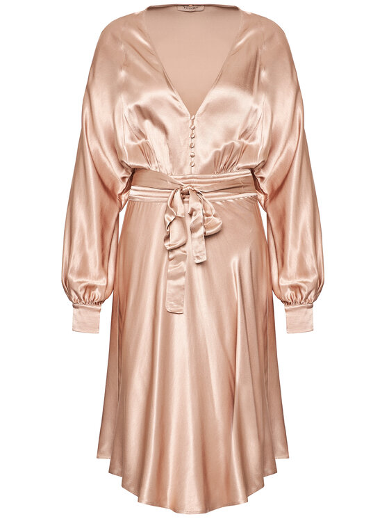 TWINSET TWINSET Коктейльна сукня 202TP2140 Бежевий Loose Fit
