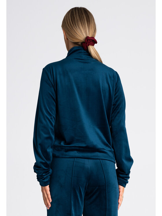 FIGL FIGL Mikina M967 Modrá Regular Fit