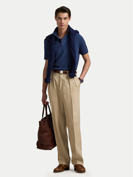 Polo Ralph Lauren Polo Ralph Lauren Polo marškinėliai 710536856459 Tamsiai mėlyna Slim Fit