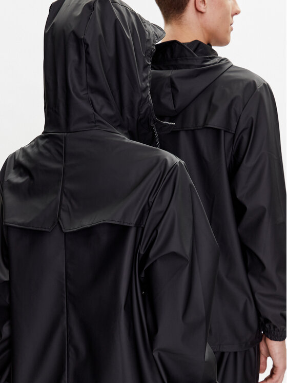 Rains Rains Μπουφάν αδιάβροχο 18370 Μαύρο Regular Fit