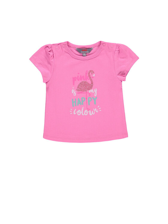 Kanz Kanz T-Shirt 1912203-2023 Różowy Basic Fit