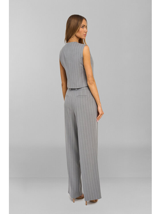 Salme Salme Spodnie damskie Ewelina Szary Regular Fit