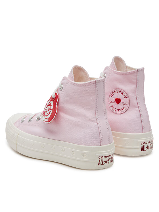 Converse Converse Plátěnky Chuck Taylor All Star Lift Platform Hearts A13652C Růžová