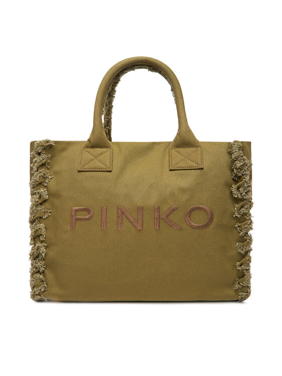 Geantă PINKO Beach Shopping PE 24 PLTT 100782 A1WQ Verde