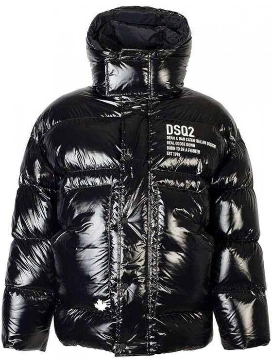 Dsquared2 Dsquared2 Vatovaná bunda S71AN0097 S52326 900 Černá Regular Fit