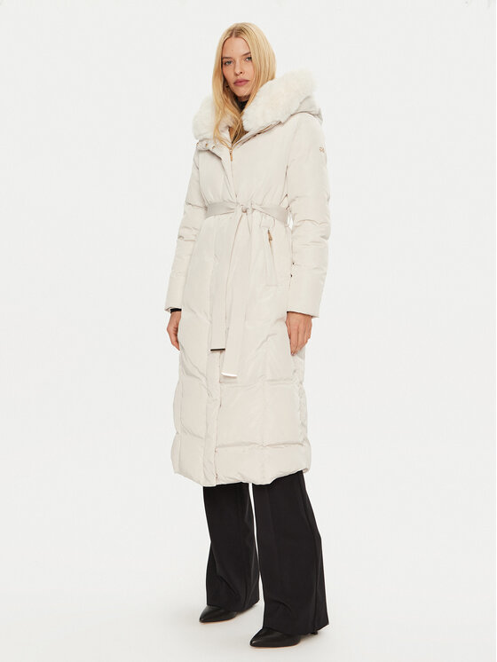 Rinascimento Rinascimento Зимно яке CFC0118607003 Екрю Regular Fit