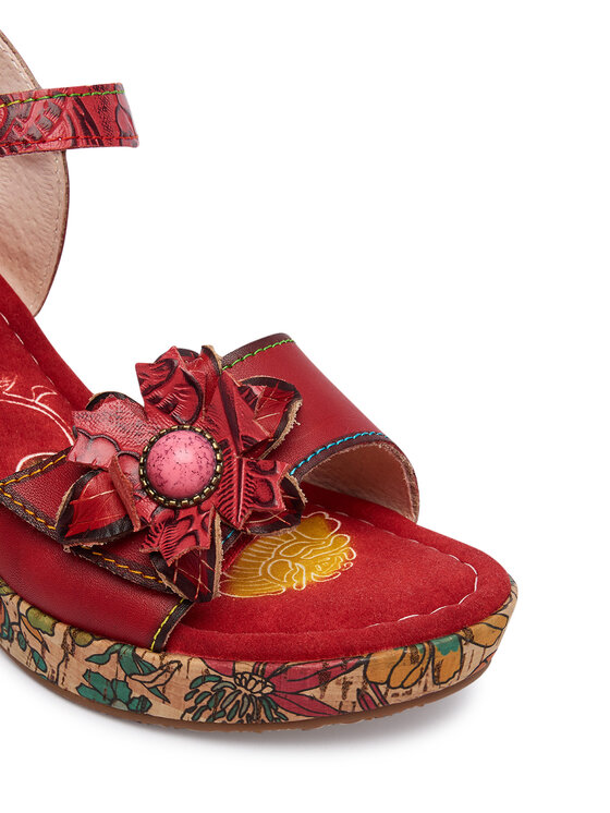Laura Vita Laura Vita Sandały Nellao 31 Czerwony