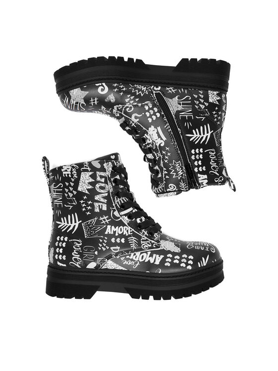 DeeZee DeeZee Schnürschuhe CF2880-1 Schwarz