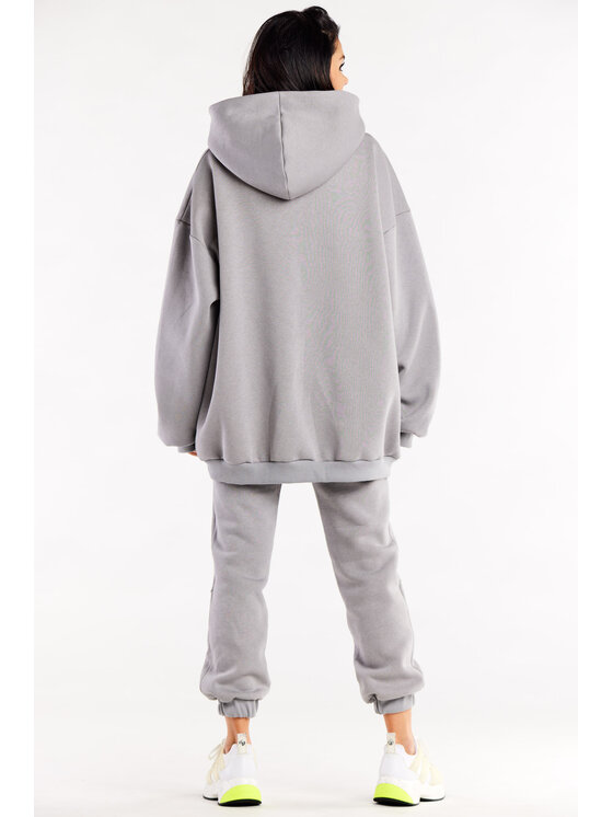 Infinite You Infinite You Felpa M323 Grigio Basic Fit