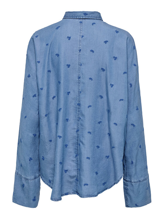 ONLY ONLY Koszula New Grace 15337926 Niebieski Loose Fit