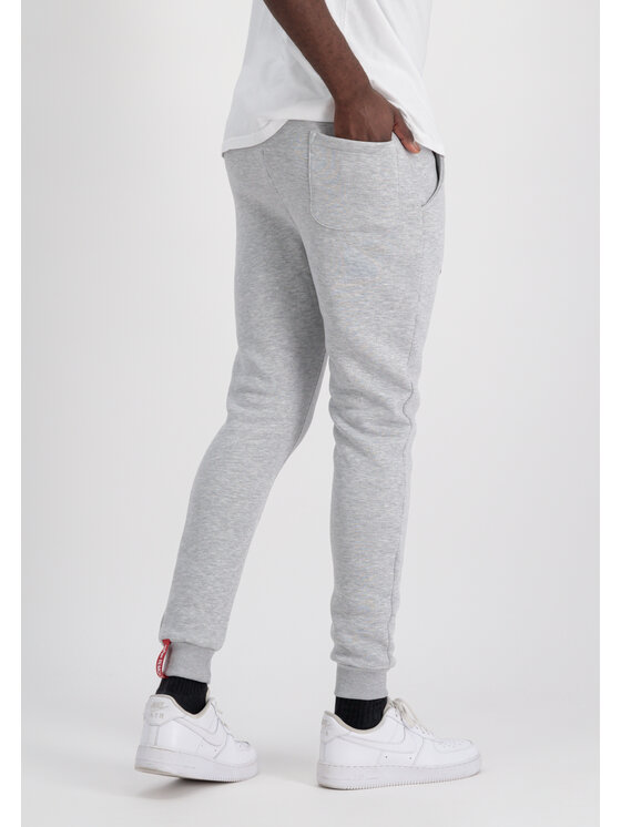 Alpha Industries Alpha Industries Joggery Basic Small Logo Jogger Szary Slim Fit