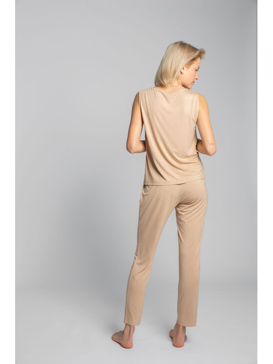 LaLupa LaLupa Bluzka LA022 Brązowy Comfortable Fit