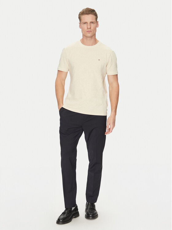 Tommy Hilfiger Tommy Hilfiger T-shirt UM0UM03362 Bež Regular Fit