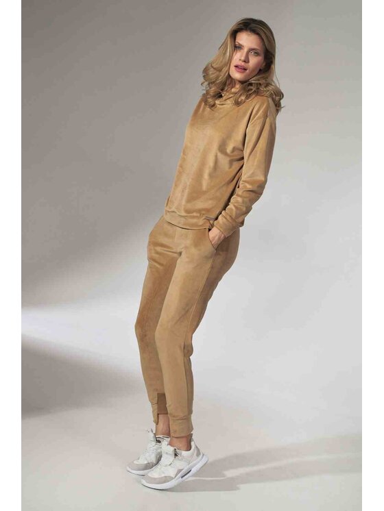 FIGL FIGL Μπλούζα M745 Μπεζ Regular Fit