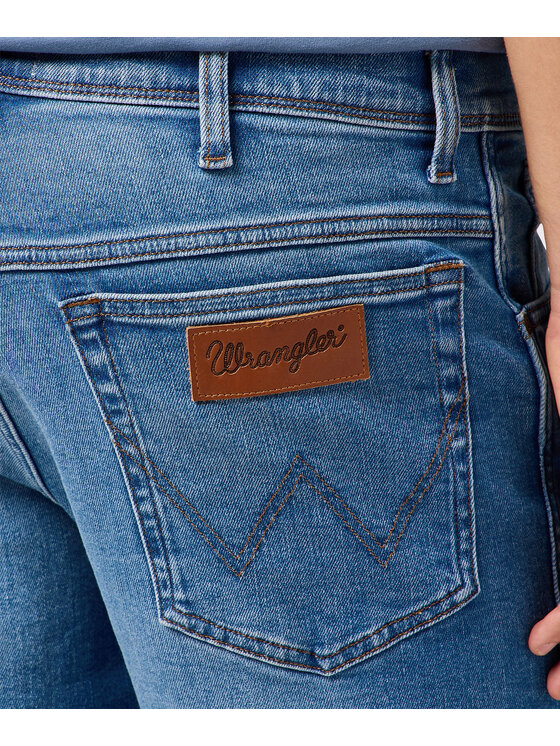 Wrangler Wrangler Szorty jeansowe 112362507 Niebieski Straight Fit