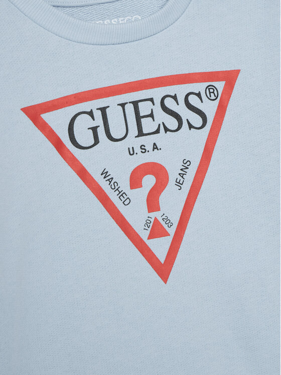 Guess Guess Sweatshirt N73Q10 KAUG0 Himmelblau Regular Fit