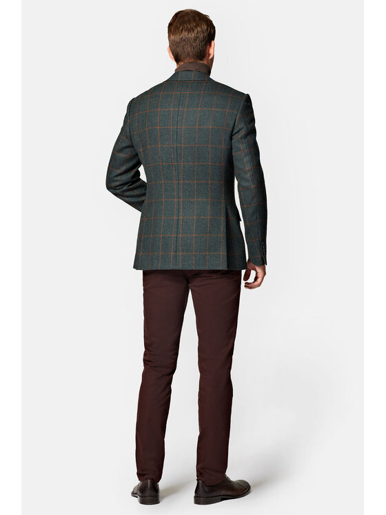 Lancerto Lancerto Marynarka Batumi MA073223000003 Zielony Slim Fit
