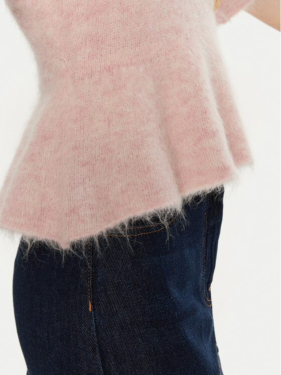 Munthe Munthe Sweter Taisa 243160624373 Różowy Regular Fit