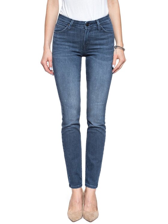 Lee Lee Jeansy SCARLETT Niebieski Skinny Fit
