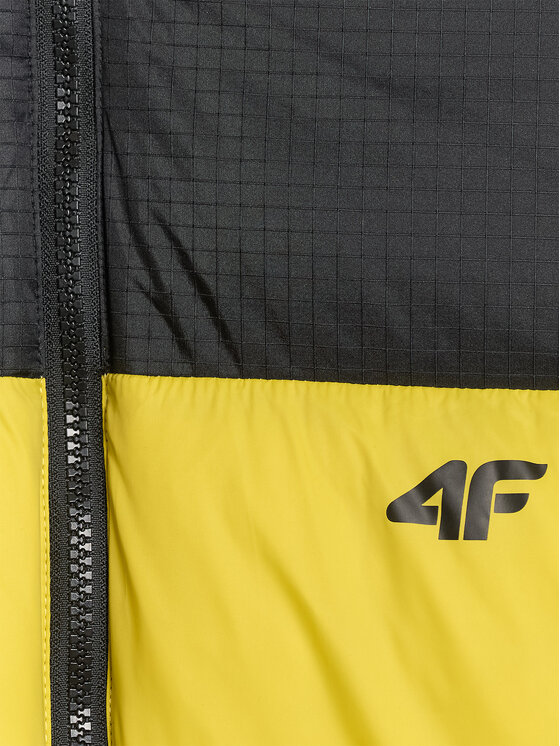 4F 4F Kurtka puchowa APRES SKI Żółty Regular Fit