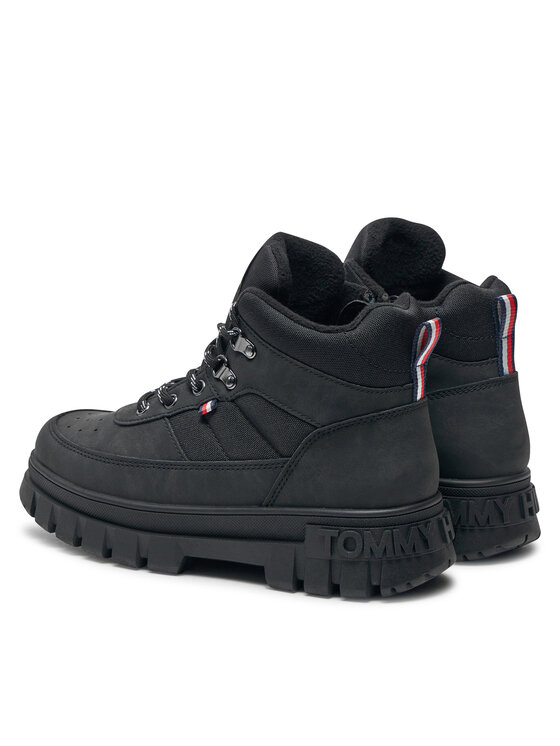 Tommy Hilfiger Tommy Hilfiger Μποτίνια Lace-Up Bootie T3X5-33707-1492 S Μαύρο