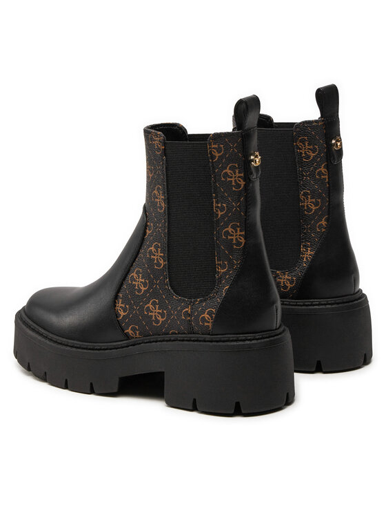 Guess Guess Kotníková obuv s elastickým prvkem Shuze FLTSHU ELE10 Černá