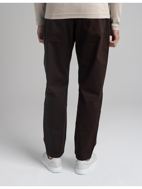 Borgio Borgio Jeansy GAGLIATO_BR Brązowy Classic Fit