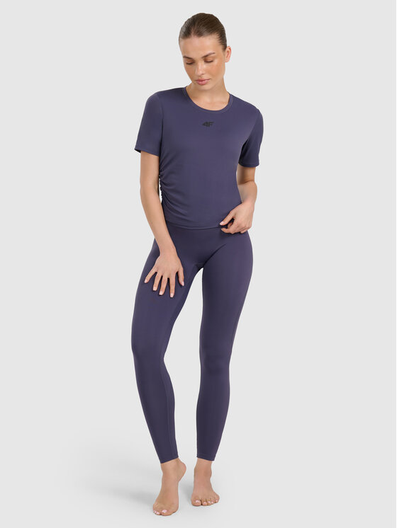 4F 4F Funkčné tričko YOGA Tmavomodrá Slim Fit