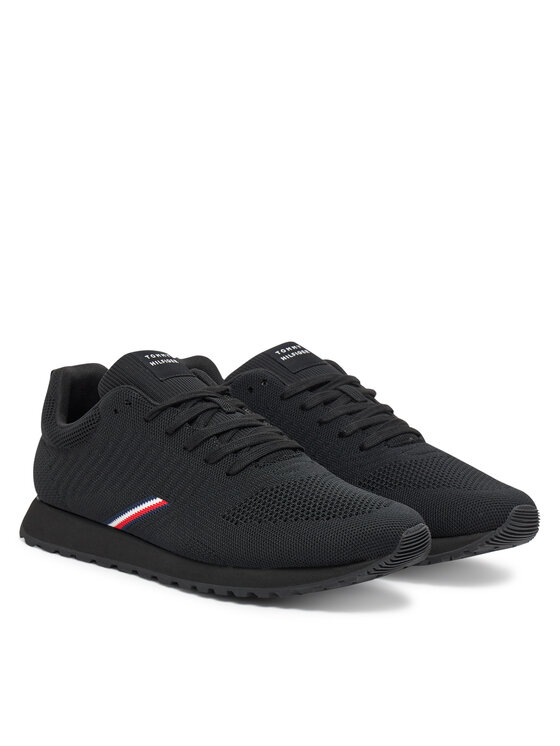 Tommy Hilfiger Tommy Hilfiger Сникърси New Runner Eva Corpo Knit FM0FM05648 Черен