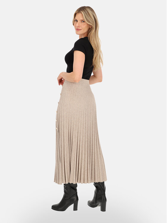L’AF L’AF Spódnica maxi Aura Beżowy Regular Fit