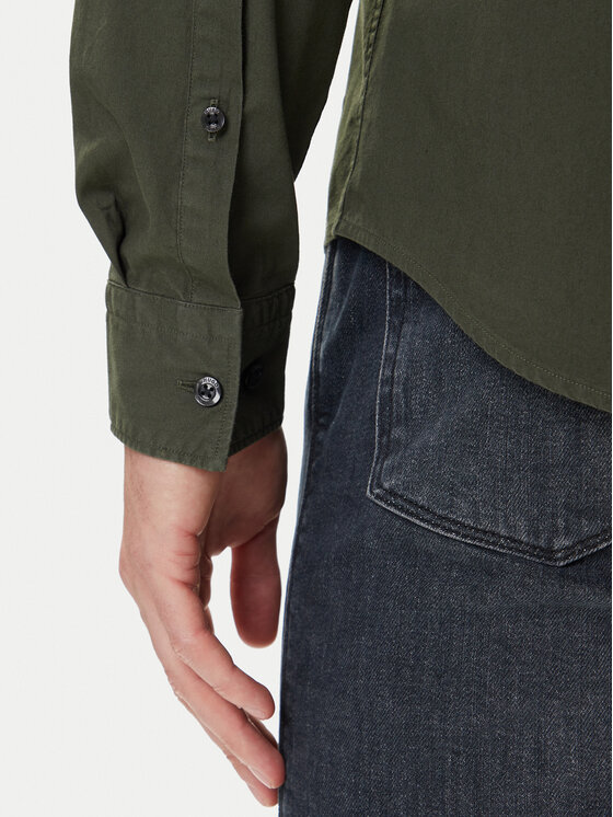 HUGO HUGO Camicia Ermo 50500216 Verde Slim Fit