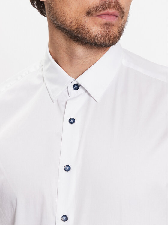 Bugatti Bugatti Krekls 9850 38520 Balts Regular Fit