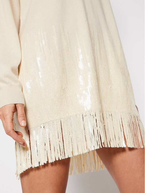 PINKO Pinko Трикотажна сукня Tennis 21 BLK01 1G15SM Y6TR Бежевий Regular Fit