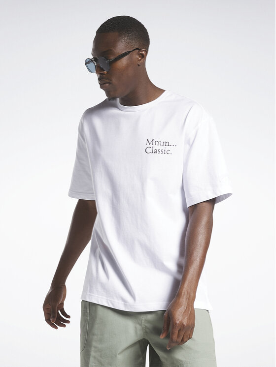 Reebok white t shirt on sale