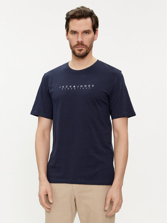 Jack&Jones Majica Setra 12247985 Mornarsko Modra Standard Fit