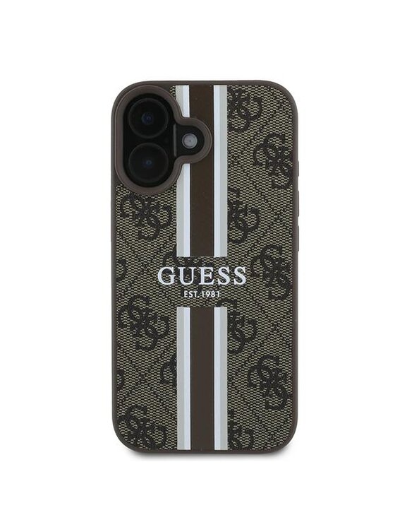 Guess Guess Etui na telefon Apple iPhone 16 Plus Brązowy